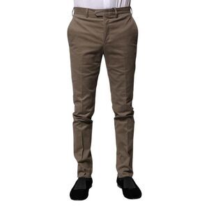 BENCIVENGA Slim Fit Dress Pants Men Brown Jeans & Pants